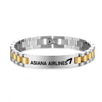Thumbnail for Asiana Airlines Designed Stainless Steel Chain Bracelets