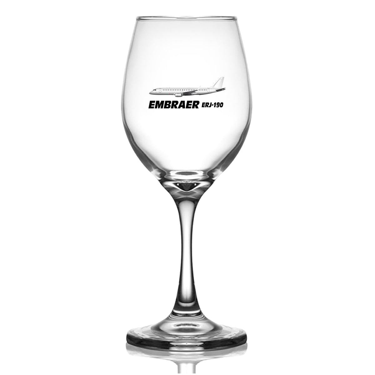 The Embraer ERJ-190 Designed Wine Glasses