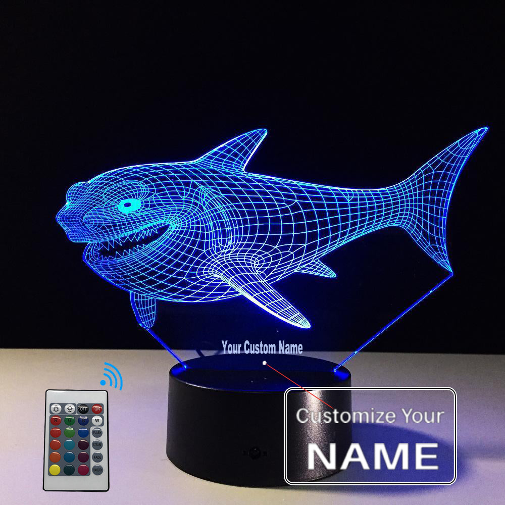 3D Shark Designed Night Lamp