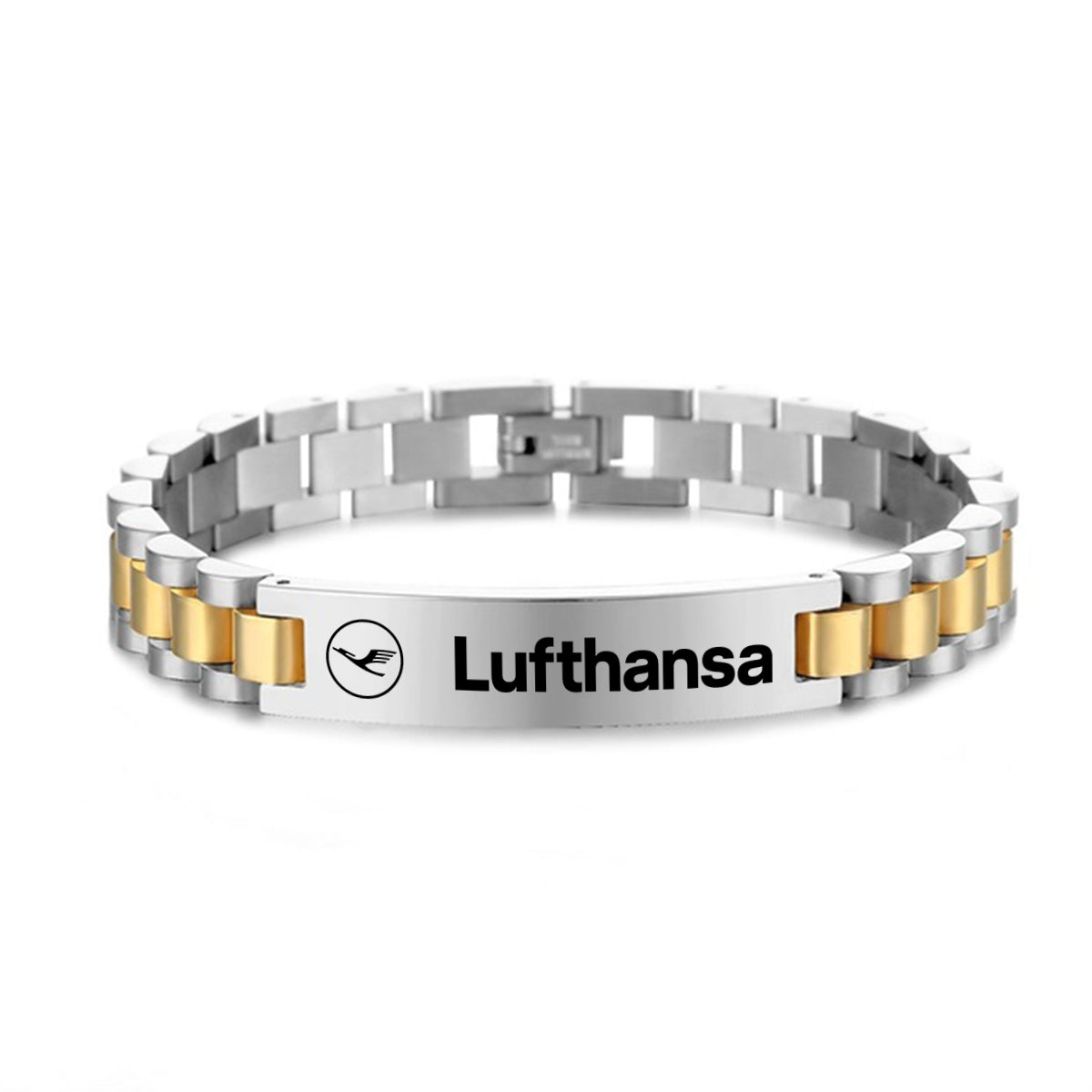 Lufthansa Airlines Designed Stainless Steel Chain Bracelets