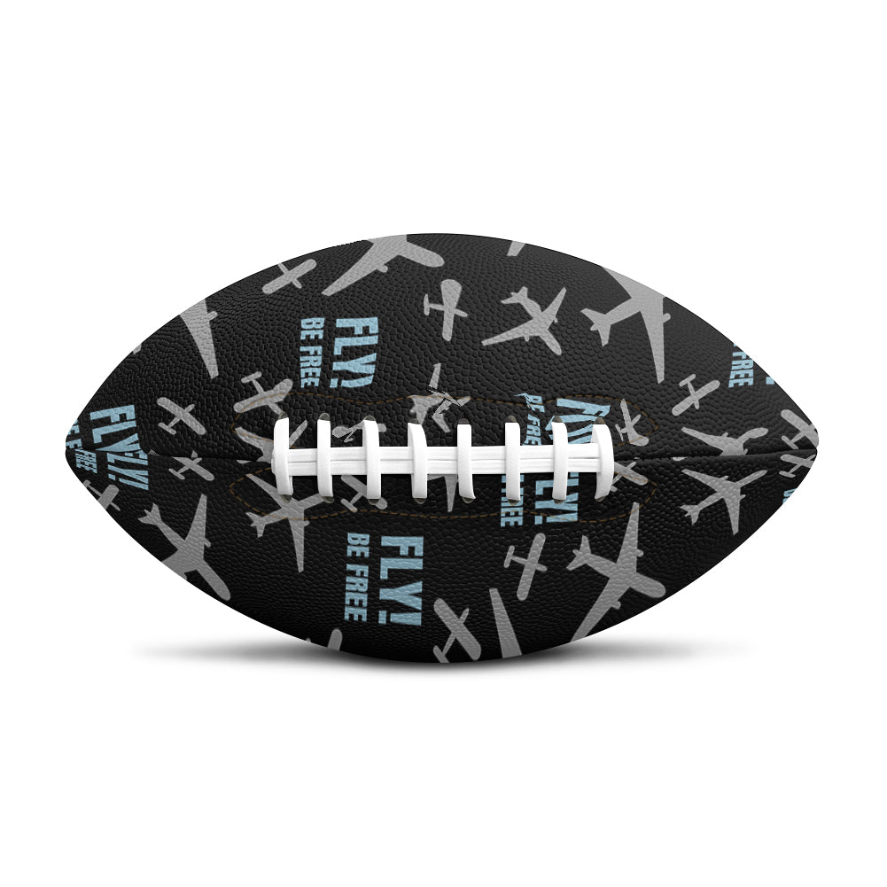 Fly Be Free Black Designed Rugby