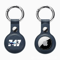 Thumbnail for Super Boeing 747 Design Airtags Leather Cases