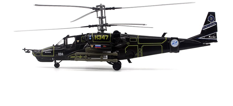 1/72 Trumpeter Russian Air Force Ka-50 Black Shark Attack Helicopter Model