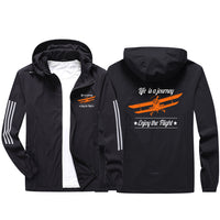 Thumbnail for Life is a journey Enjoy the Flight Sport & Running Jackets