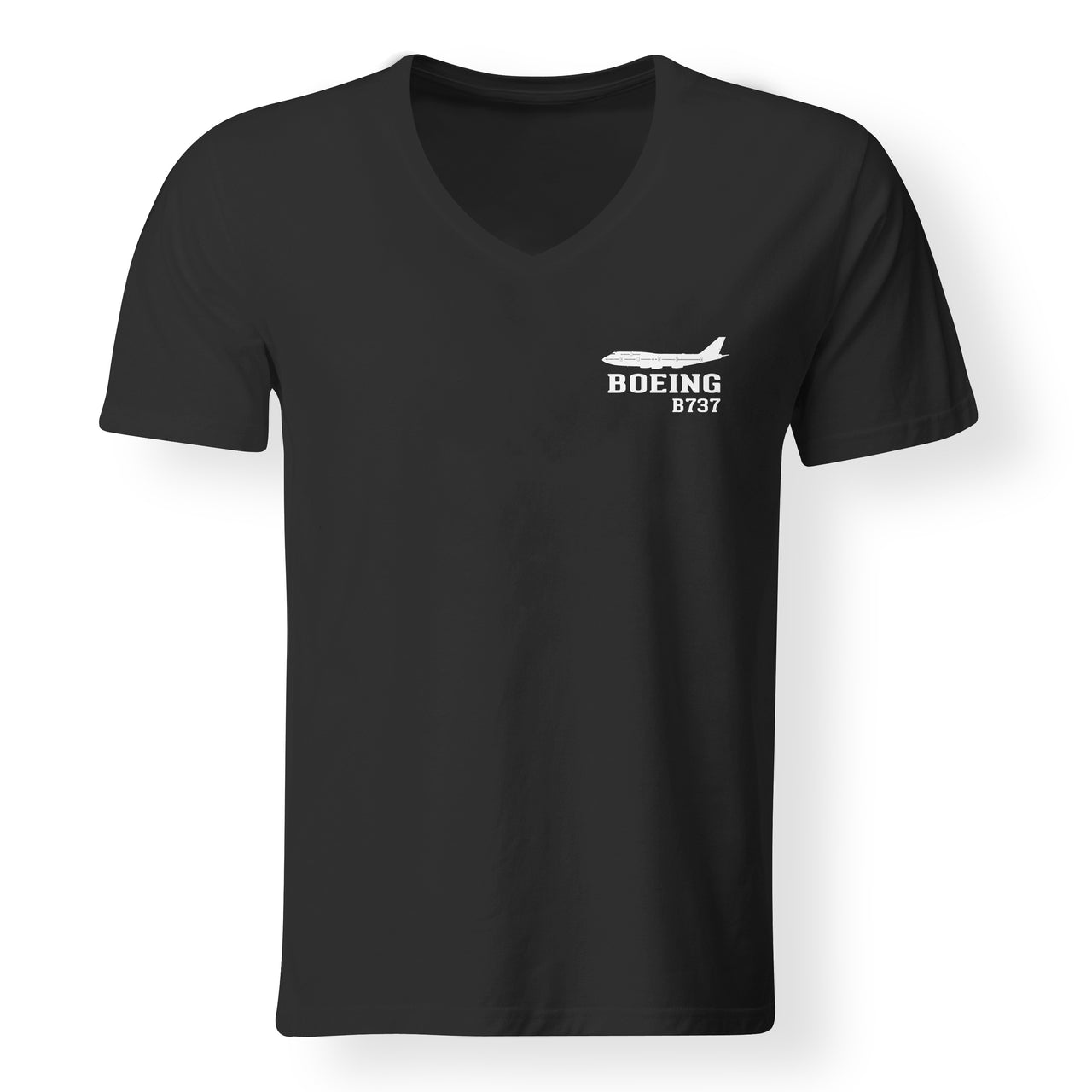 Boeing 737 Printed Designed V-Neck T-Shirts - view 4