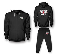 Thumbnail for Amazing Boeing 737 Designed Zipped Hoodies & Sweatpants Set