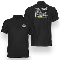 Thumbnail for Airbus A380 & GP7000 Engine Designed Double Side Polo T-Shirts