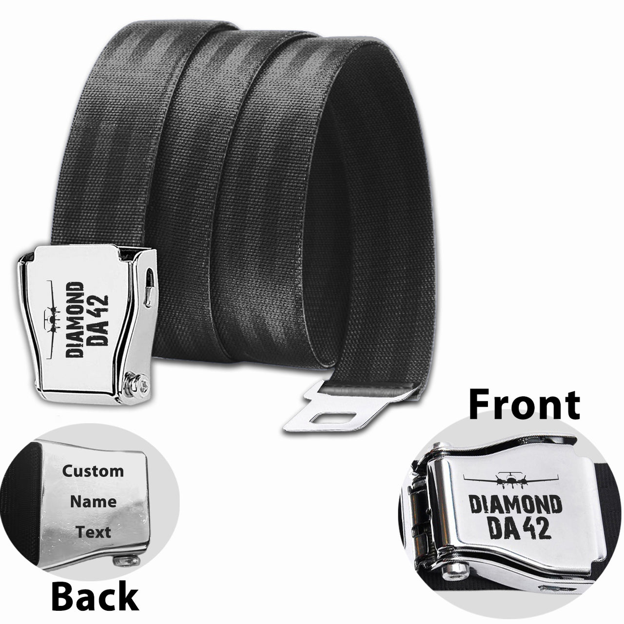 Diamond DA42 & Plane Designed Fashion Airplane Seat Belts