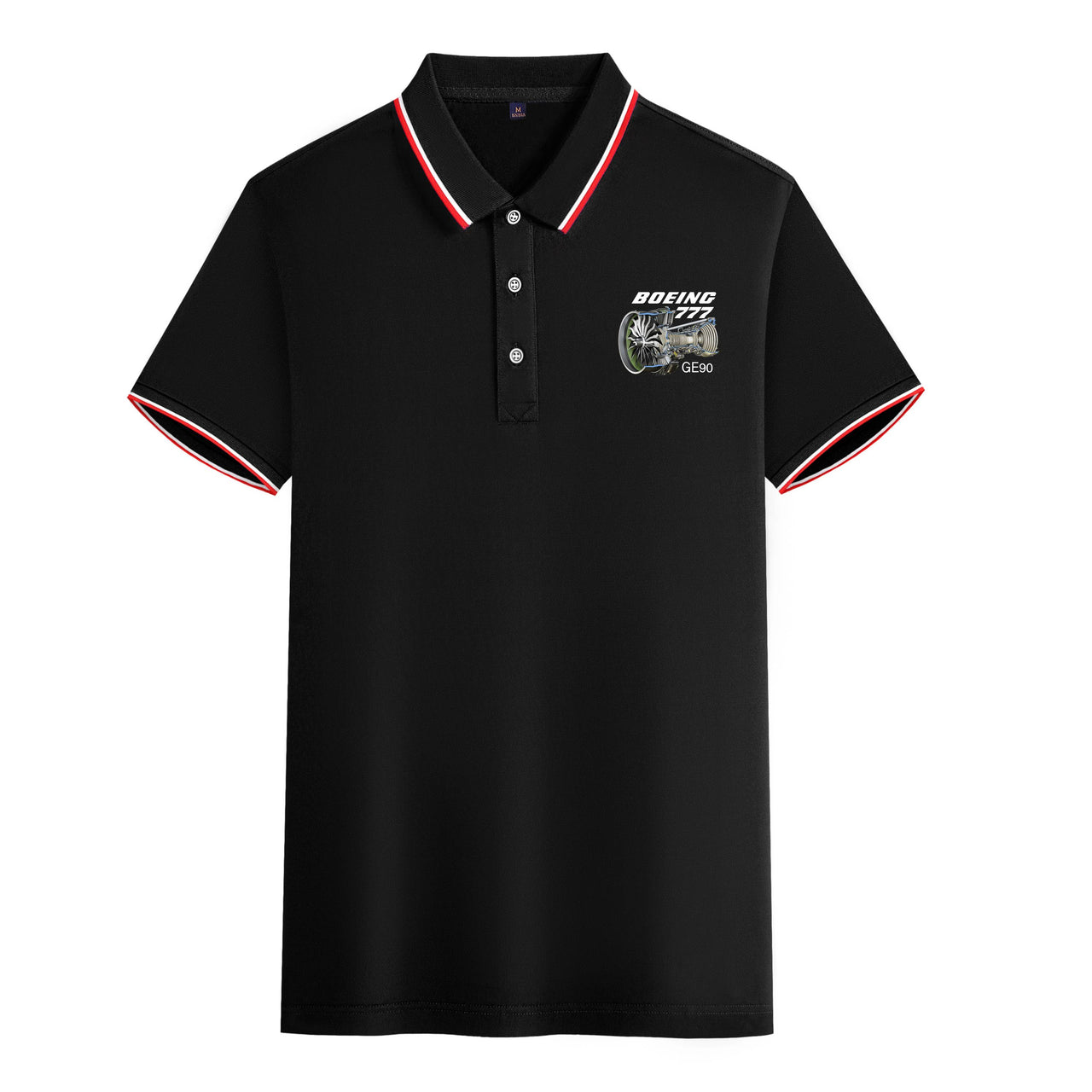 Boeing 777 & GE90 Engine Designed Stylish Polo T-Shirts