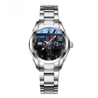 Thumbnail for Cessna 172 Cockpit Designed Stainless Steel Band Watches