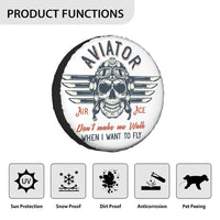 Thumbnail for Aviator - Don't Make Me Walk Designed Tire Cover Cases