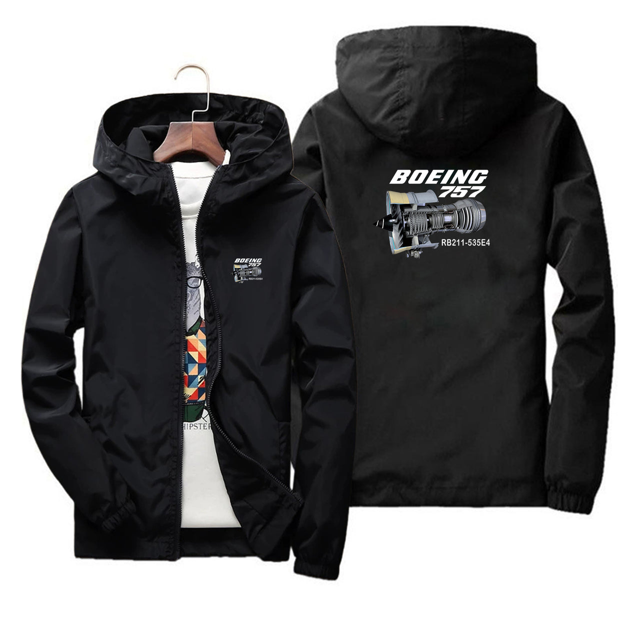 Boeing 757 & Rolls Royce Engine (RB211) Designed Thin Windbreaker Jackets - view 2