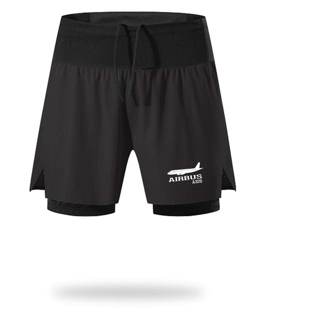 Airbus A320 Printed Designed Quick Dry Fitness Shorts