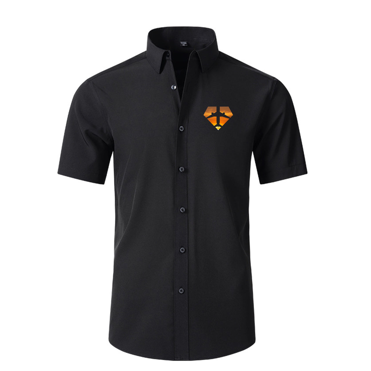 Supermen of The Skies (Sunset) Designed Short Sleeve Shirts