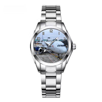 Thumbnail for American Airlines A321 Designed Stainless Steel Band Watches