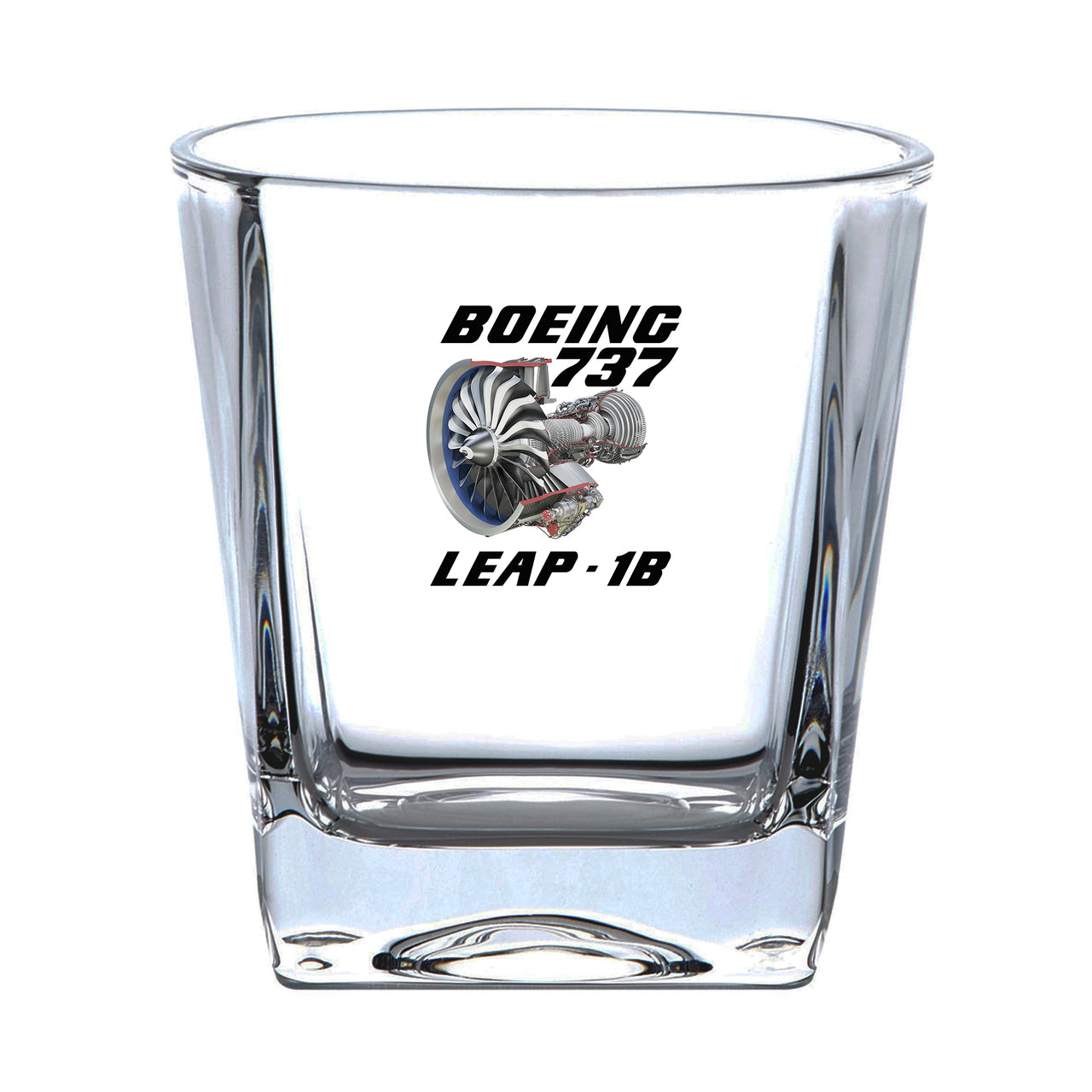 Boeing 737 & Leap 1B Designed Whiskey Glass