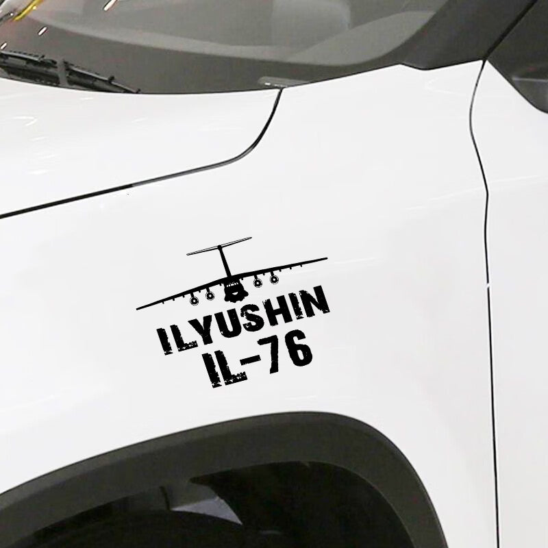 ILyushin IL-76 & Plane Designed Car Sticker