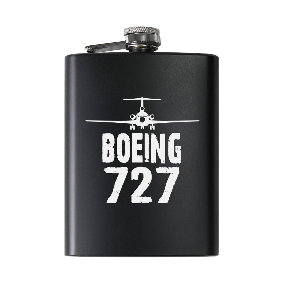 Boeing 727 & Plane Designed Stainless Steel Hip Flasks