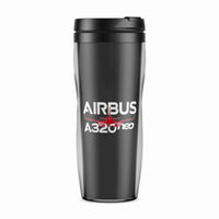 Thumbnail for Amazing Airbus A320neo Designed Plastic Travel Mugs
