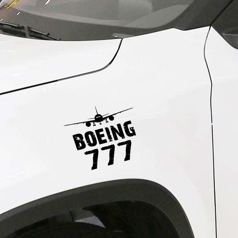 Boeing 777 & Plane Designed Car Sticker