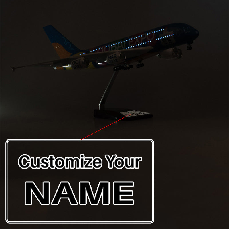 UAE EXPO Air Airbus A380-800 Airplane Model (1/160 Scale)