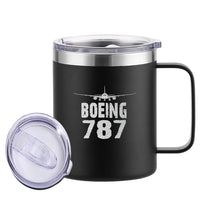 Thumbnail for Boeing 787 & Plane Designed Stainless Steel Laser Engraved Mugs