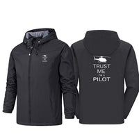 Thumbnail for Trust Me I'm a Pilot (Helicopter) Designed Rain Jackets & Windbreakers