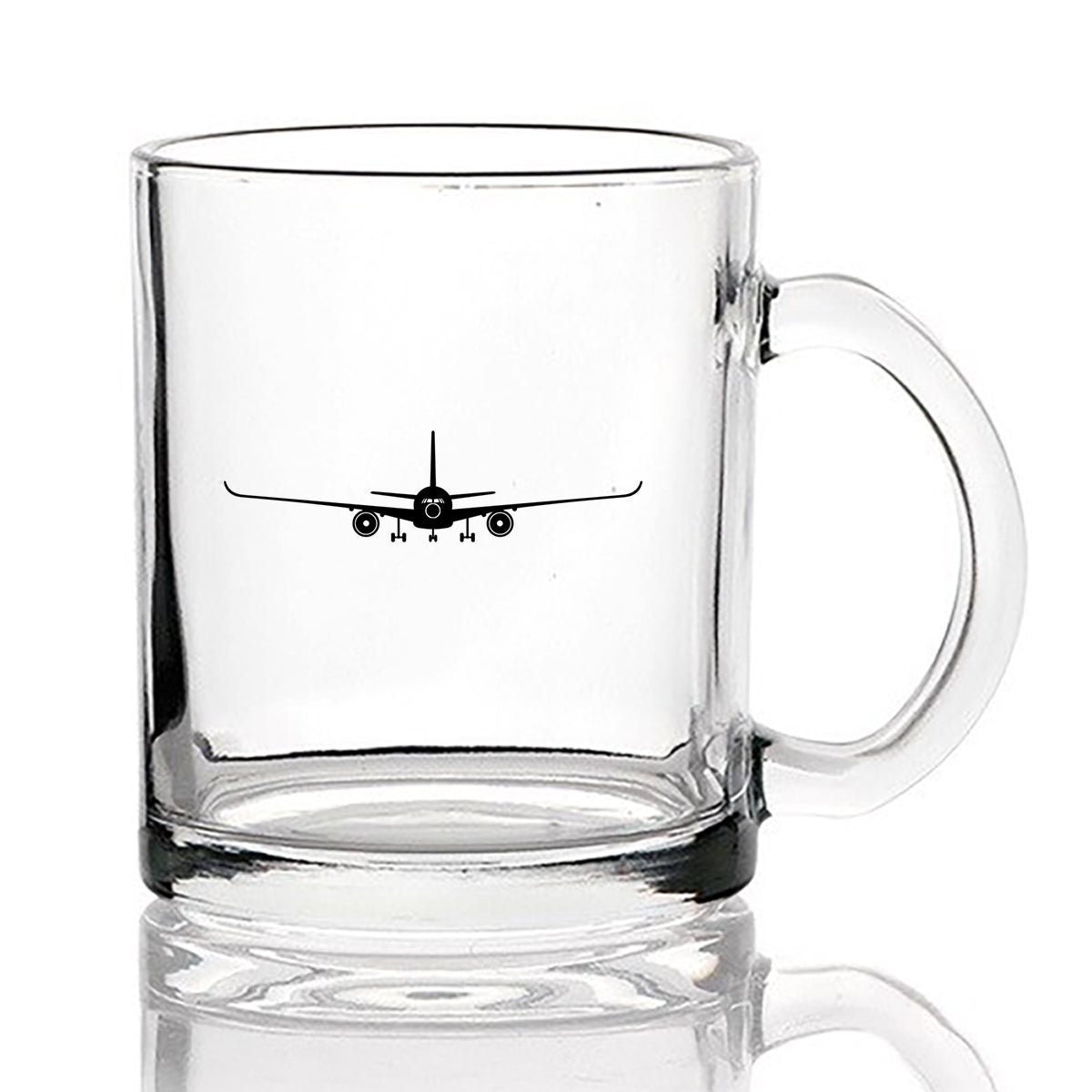Airbus A350 Silhouette Designed Coffee & Tea Glasses