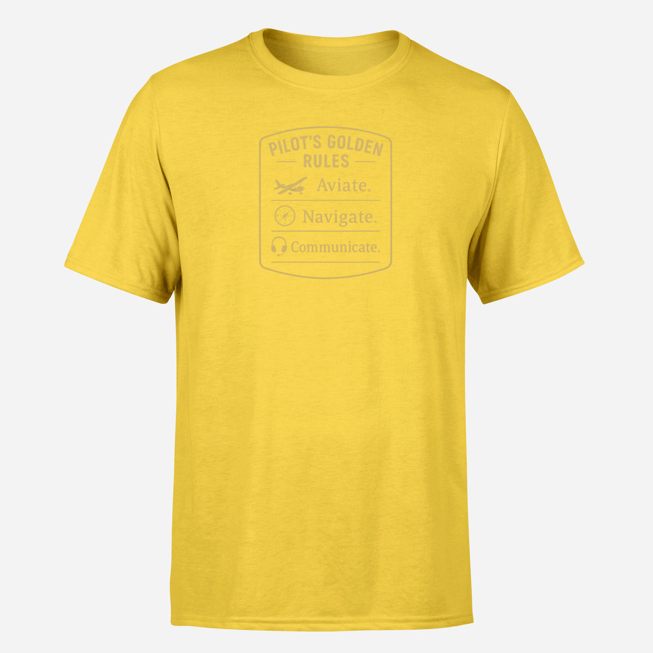 Pilot's Golden Rules Design Super Quality T-Shirts