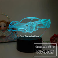 Thumbnail for Sports Car Pattern 3D Designed Night Lamp