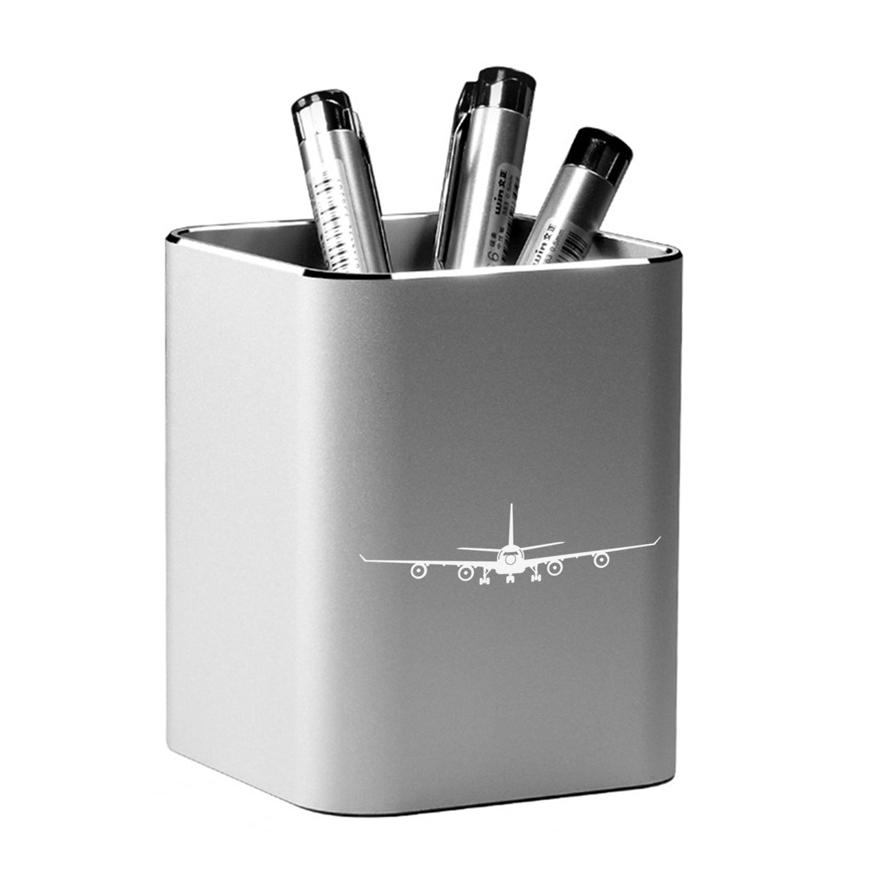 Airbus A340 Silhouette Designed Aluminium Alloy Pen Holders