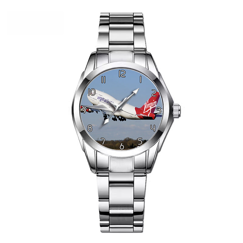 Virgin Atlantic Boeing 747 Designed Stainless Steel Band Watches