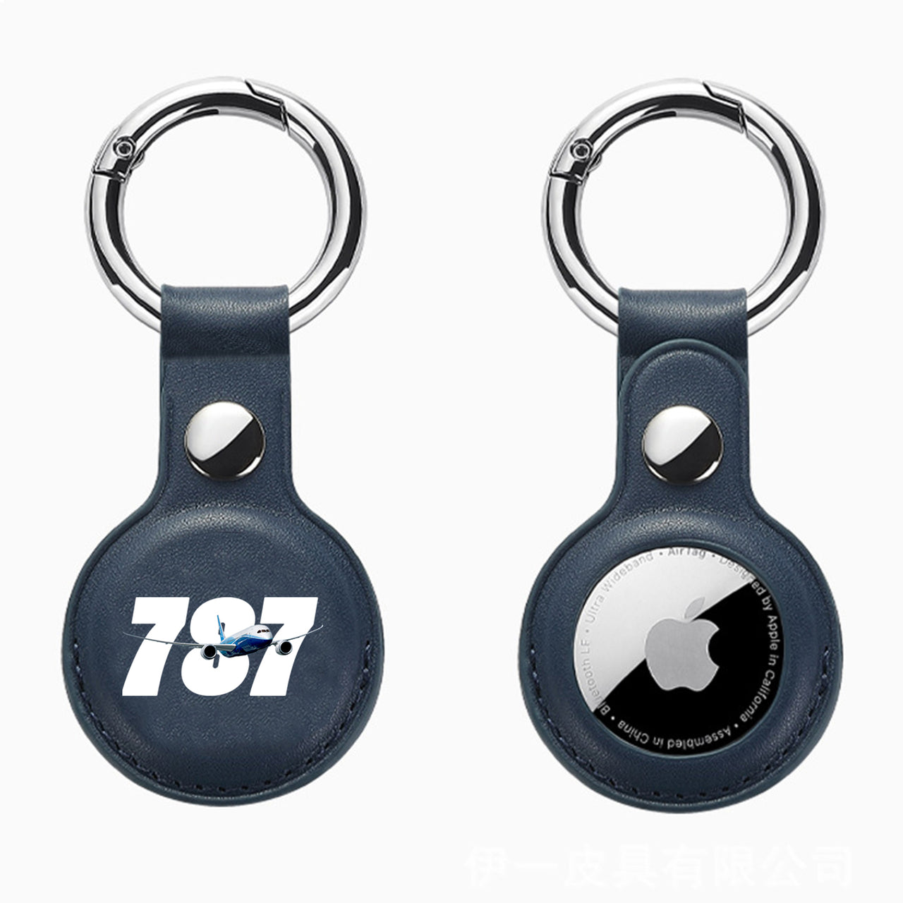 Super Boeing 787 Design Airtags Leather Cases