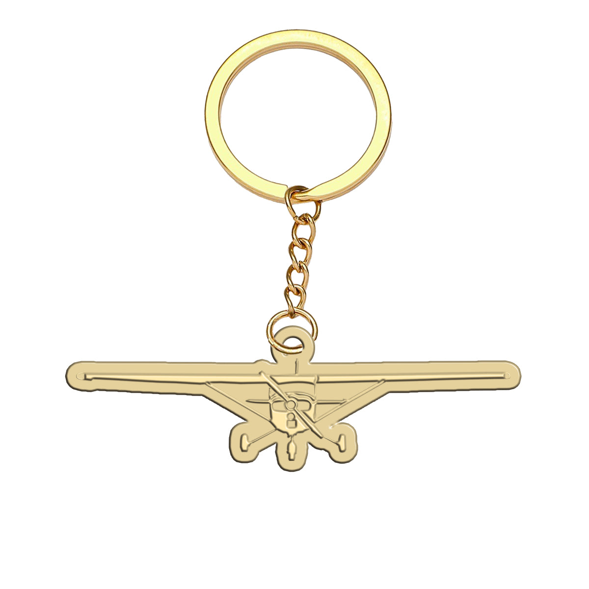 Cessna 172 Silhouette Designed Hollow Key Chains