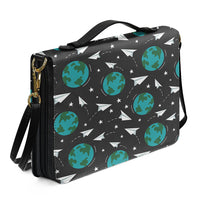 Thumbnail for Paper Planes & Earth 2 Designed PU Accessories Bags Strap Style