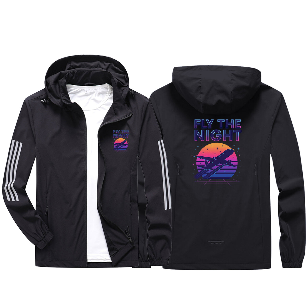 Fly The Night Design Sport & Running Jackets