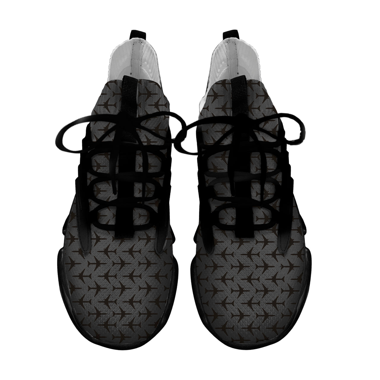 Perfectly Sized Seamless Airplanes Gray Designed Fashion Running Shoes