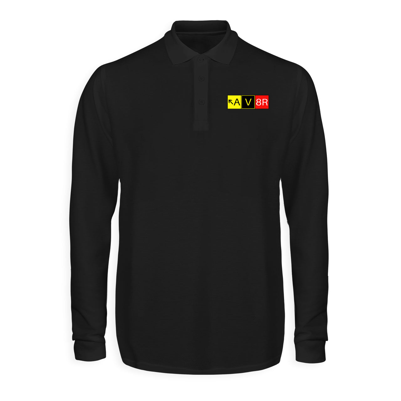 AV8R Designed Long Sleeve Polo T-Shirts