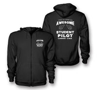 Thumbnail for Student Pilot Designed Zipped Hoodies
