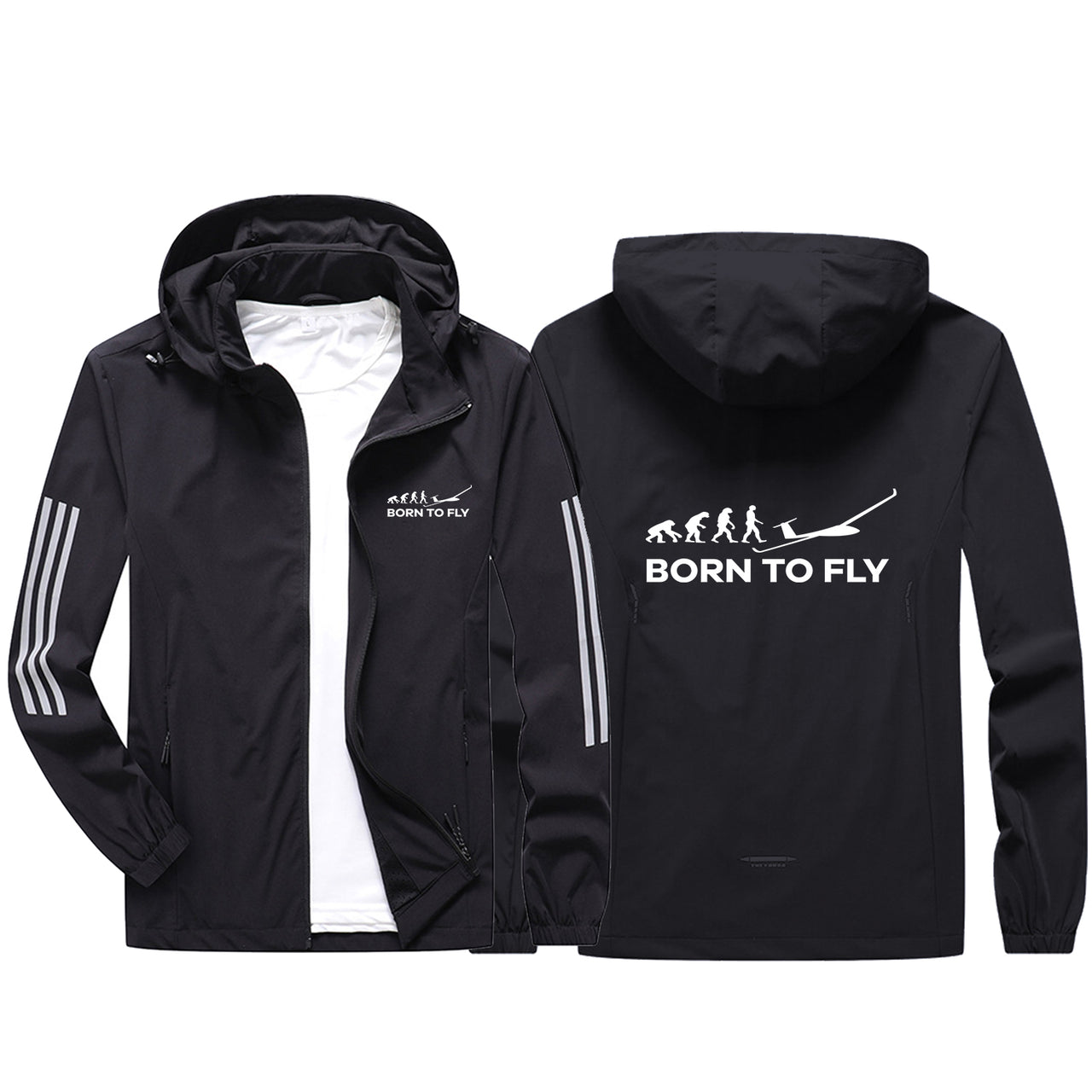 Born To Fly Glider Sport & Running Jackets