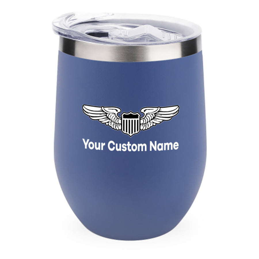 Custom Name (Military Badge) Designed 12oz Egg Cups