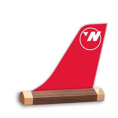 Northwest Airlines (OLD) Tail Logo Desk Models aviation design on premium acrylic and metal 3D airplane tail craft.