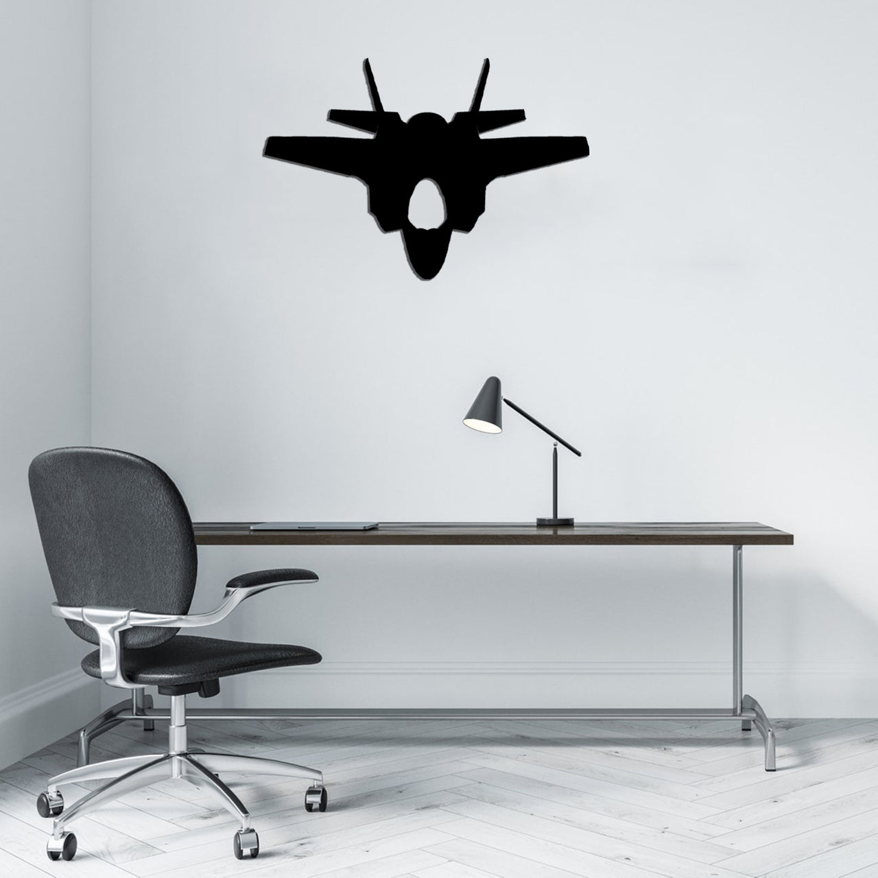 Fighter Jet 35 Silhouette Designed Wall Metal Signs