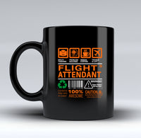 Thumbnail for Flight Attendant Label Designed Black Mugs