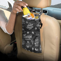 Thumbnail for Black & White Super Travel Icons 2 Designed Car Folding Garbage Bags