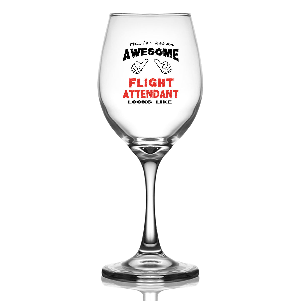 Flight Attendant Designed Wine Glasses