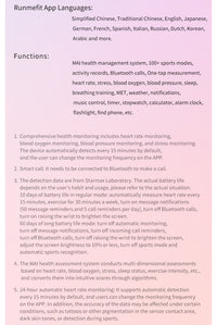 Thumbnail for Runmefit GTS6 smart watch blood pressure measuring