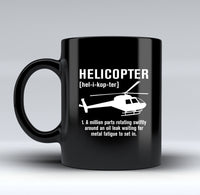 Thumbnail for Helicopter [Noun] Designed Black Mugs
