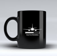 Thumbnail for Pilot In Progress Designed Black Mugs