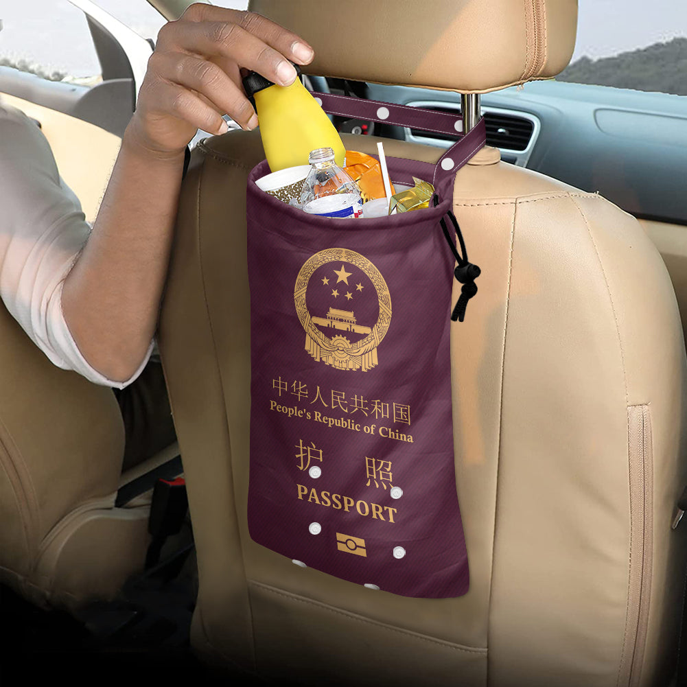 China Passport Designed Car Folding Garbage Bags